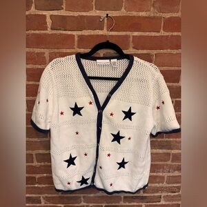 Croft & Barrow Kids White Star Button Down Shirt